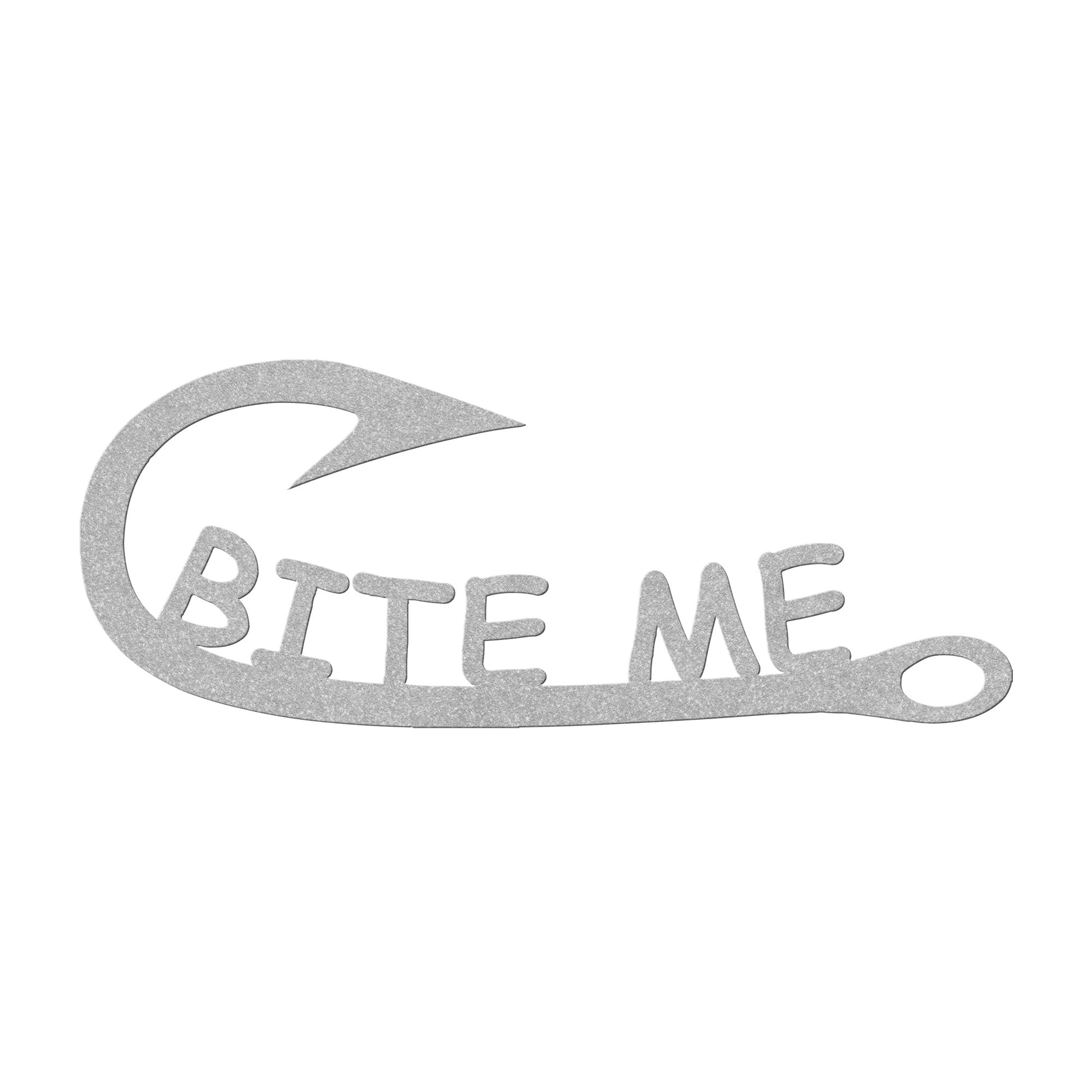 Bite Me Fish Hook Metal Sign - USA - Cabin - Home - Gift – Beamish Metal  Works