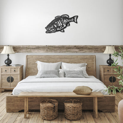 Small Mouth Bass Metal Art - Indoor/Outdoor laser cut Fish Decor – Beamish  Metal Works