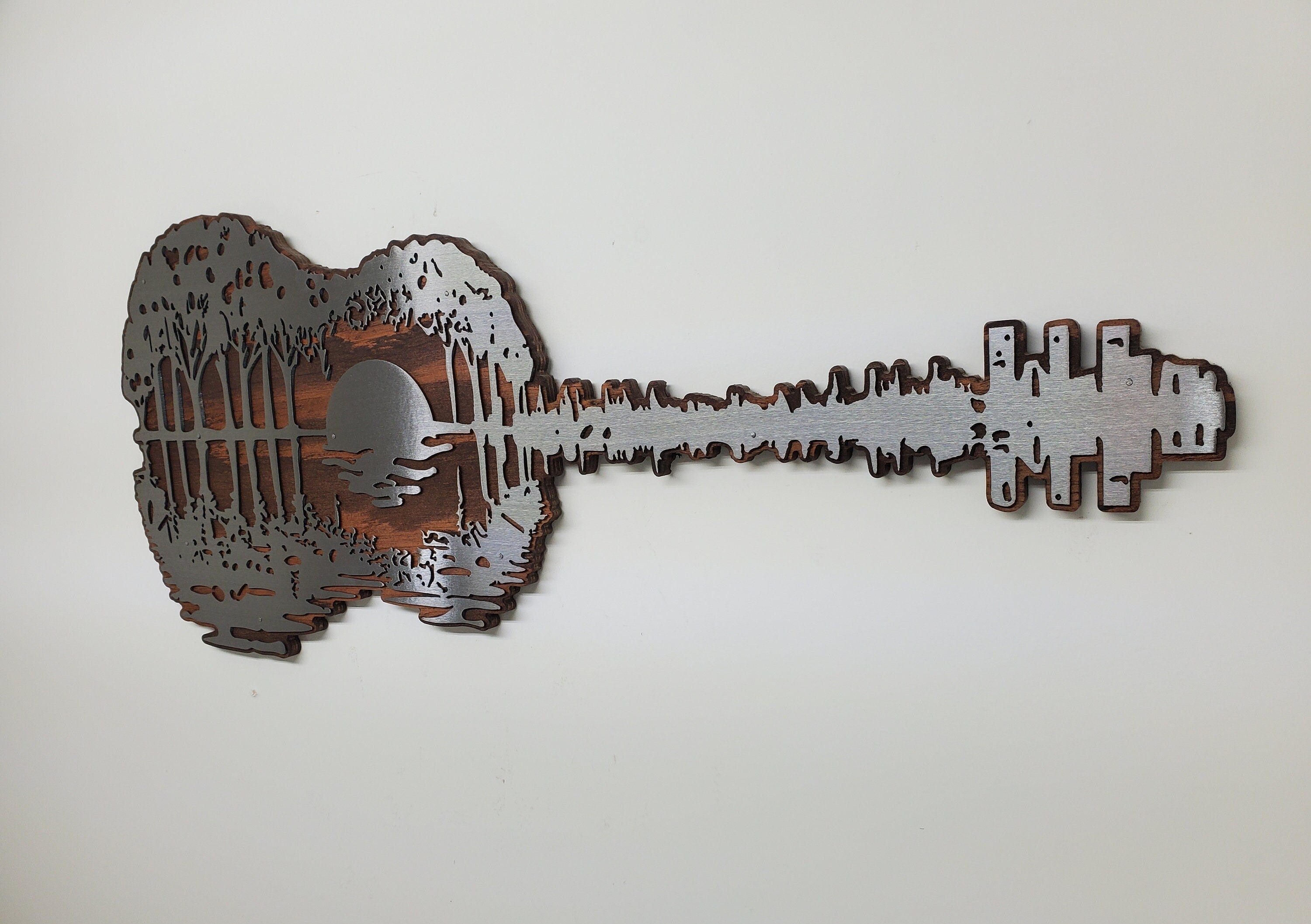 Guitar made online out of metal